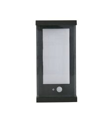 Āra sienas lampa Searchlight Solar, melnbalta, 1 gab. cena un informācija | Āra apgaismojums | 220.lv