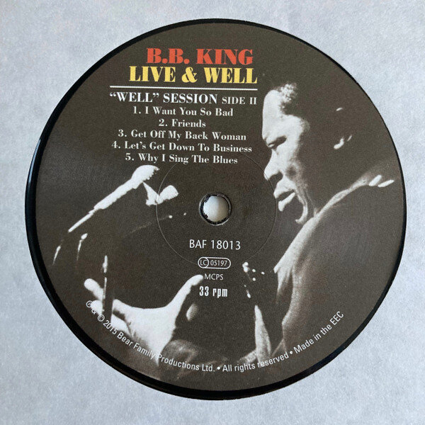 Vinila plate B.B. King Live & Well cena un informācija | Vinila plates, CD, DVD | 220.lv