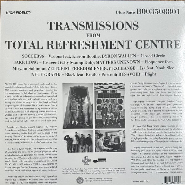 Vinila plate Various Transmissions From Total Refreshment Centre cena un informācija | Vinila plates, CD, DVD | 220.lv