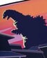 Godzilla Japanese Godzilla Skyline 800x350mm cena un informācija | Datorspēļu suvenīri | 220.lv
