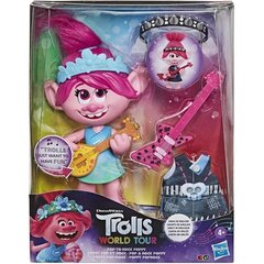 Lelle — trollis Hasbro Dreamworks Trolls World Tour Pop-To-Rock Poppy Singing cena un informācija | Rotaļlietas meitenēm | 220.lv