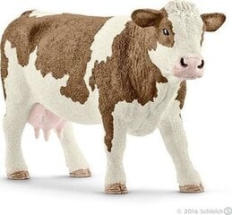 Фигурка коровы Симментальской породы Schleich Farm Life цена и информация | Конструктор автомобилей игрушки для мальчиков | 220.lv