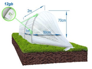 Парник Бабушкин, 2 м цена и информация | Теплицы | 220.lv