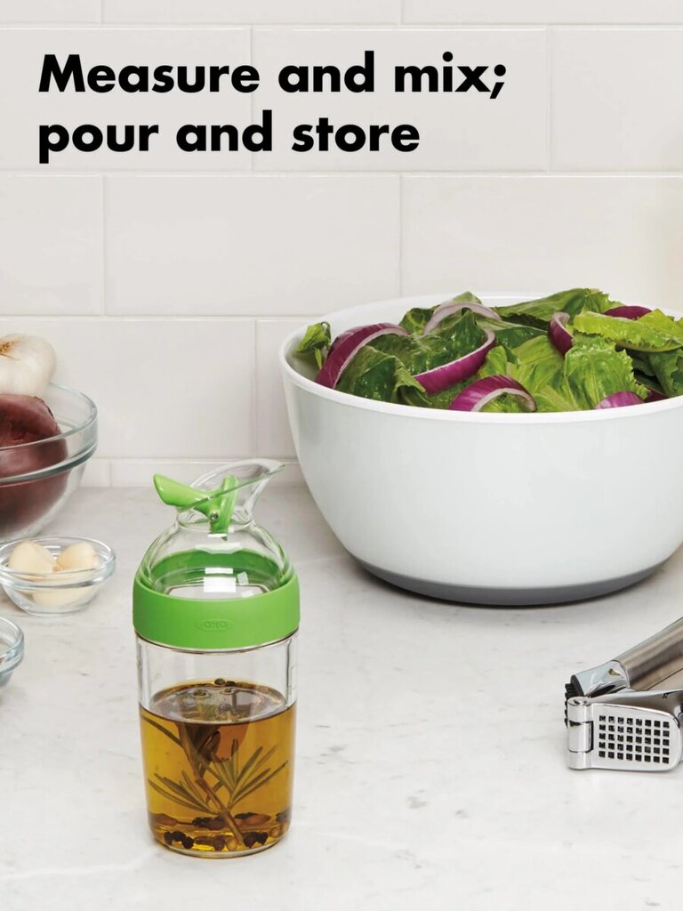 Mērces trauks OXO Salad Dressing Shaker-Green 1176800 cena un informācija | Virtuves piederumi | 220.lv