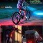 Velosipēda apgaismojuma komplekts Bike Light, melna цена и информация | Velo lukturi un atstarotāji | 220.lv