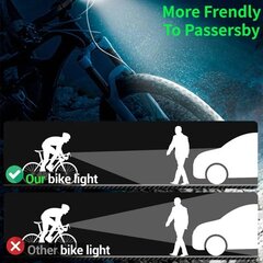 Набор велосипедных фонарей Bike Light Set, черный цена и информация | Велосипедные фонари, отражатели | 220.lv