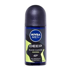 Rullīšu dezodorants Nivea Men Deep Amazonia Roll-on vīriešiem, 50 m cena un informācija | Dezodoranti | 220.lv