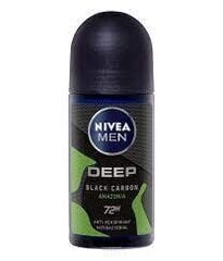 Дезодорант шариковый Nivea Deep Black Carbon Amazonia, 50 мл цена и информация | Дезодоранты | 220.lv