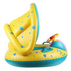 Надувное колесо с навесом понтон 2 в 1 сиденье для плавания цена и информация | Надувные и пляжные товары | 220.lv