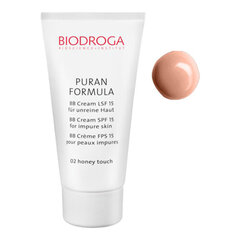 BB krēms Biodroga Puran Formula SPF15, 02 Honey Touch, 40ml цена и информация | Пудры, базы под макияж | 220.lv
