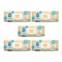 Mitrās salvetes Go wipes Baby Cleanse&Cream, 5 x 50gab цена и информация | Одноразовые пеленки и влажные салфетки | 220.lv