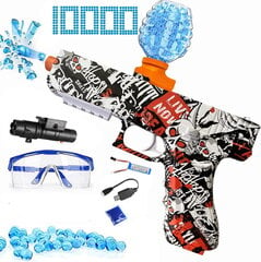 Гелевый бластер с прицельными стеклами для пистолета с 1000 шариками цена и информация | Игрушки для мальчиков | 220.lv