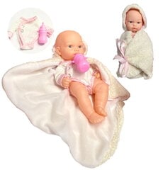 Кукла-младенец как настоящая с бутылочкой 2 одежды бохо пончо цена и информация | Игрушки для девочек | 220.lv