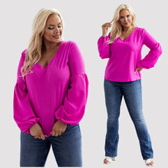 Блузка больших размеров для женщин Liza, розовая цена и информация | Женские блузки, рубашки | 220.lv