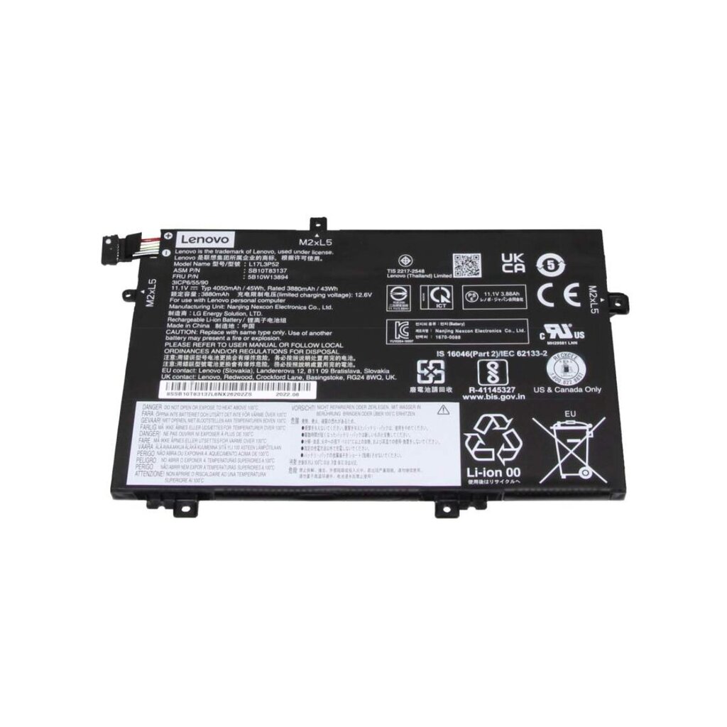 Lenovo 5B10W13894 ThinkPad L14 L15 cena un informācija | Akumulatori portatīvajiem datoriem | 220.lv