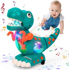 Muzikāls dinozaurs Chanko, zils цена и информация | Игрушки для мальчиков | 220.lv
