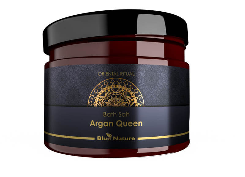 Vannas sāls ar argana eļļu Alinco Argan Queen Blue Nature, 600 g цена и информация | Dušas želejas, eļļas | 220.lv