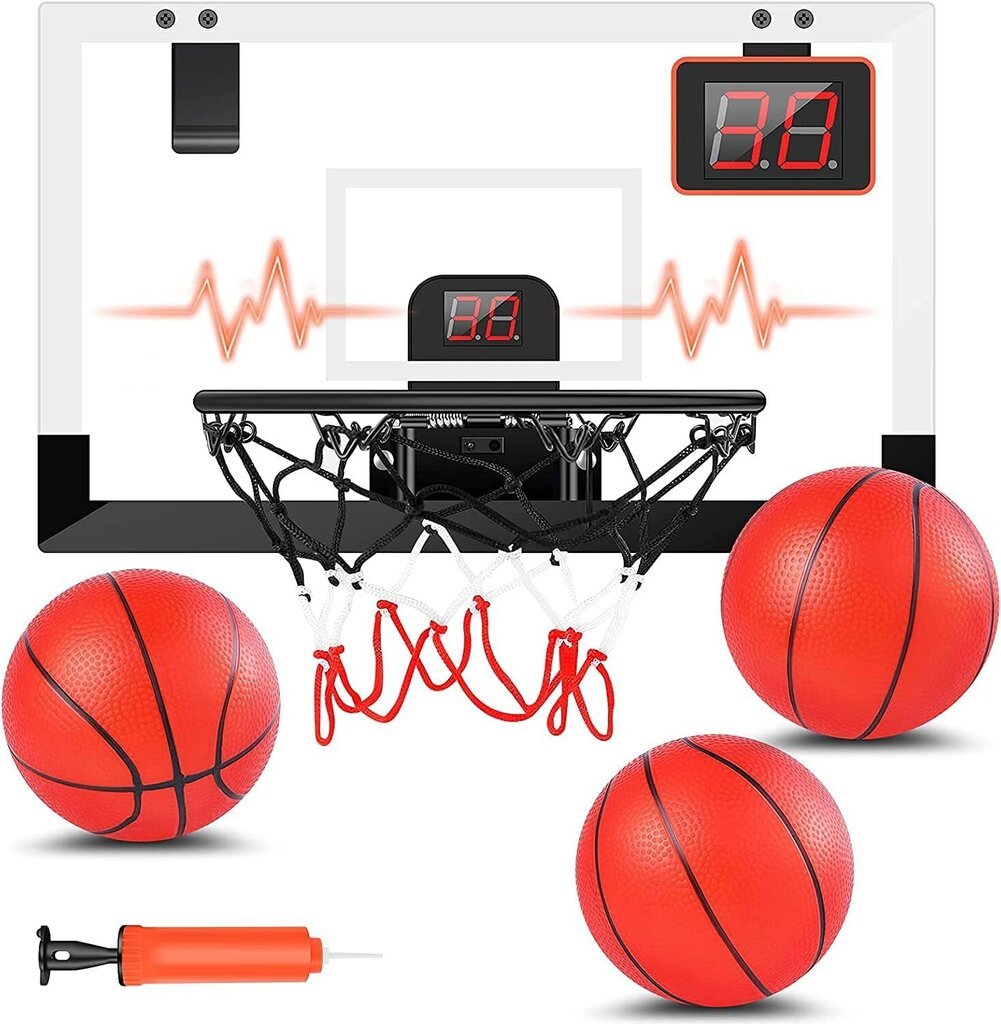 Mini basketbola grozs ar elektronisku rezultātu ierakstu Stay Gent цена и информация | Citi basketbola aksesuāri | 220.lv