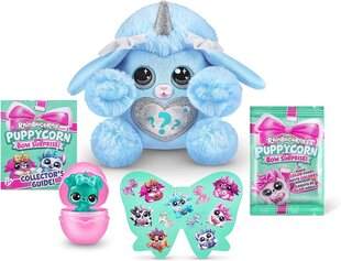 Plīša kucēns Rainbocorns Puppycorn Bow Surprise Poodle 9269, zils cena un informācija | Mīkstās (plīša) rotaļlietas | 220.lv