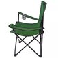 Saliekams makšķerēšanas krēsls, 80 x 44 x 80 cm, zaļš цена и информация |  Tūrisma mēbeles | 220.lv
