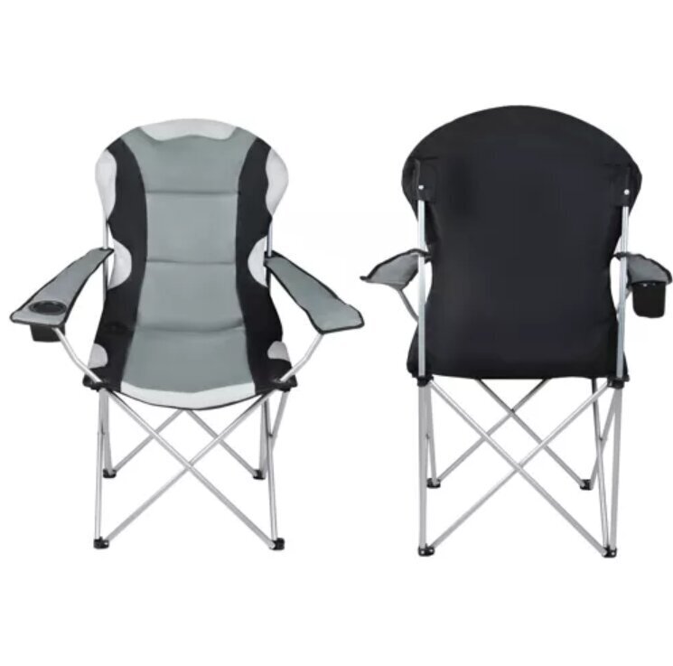 Saliekams makšķerēšanas krēsls, 55 x 54 x 110 cm, pelēks цена и информация |  Tūrisma mēbeles | 220.lv