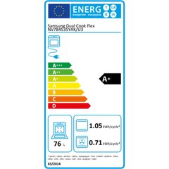 Духовка с пиролитической системой очистки Samsung NV7B4535YAK 1100 W 76 L цена и информация | Духовки | 220.lv