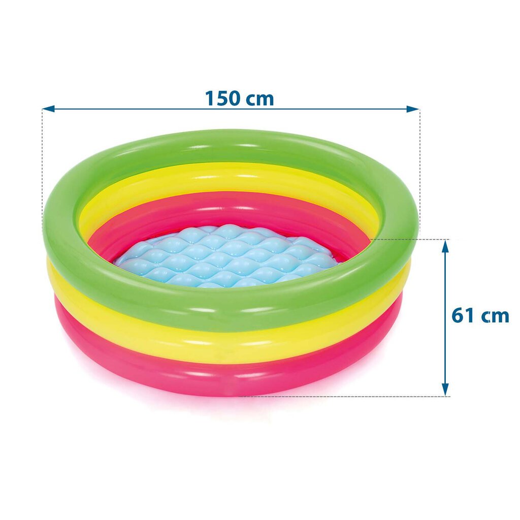 Piepūšamais baseins, 70 x 24 cm, Bestway, krāsains cena un informācija | Baseini | 220.lv