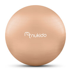 Мяч аэробический для беременных, 65 см, кремовый цена и информация | Гимнастические мячи | 220.lv