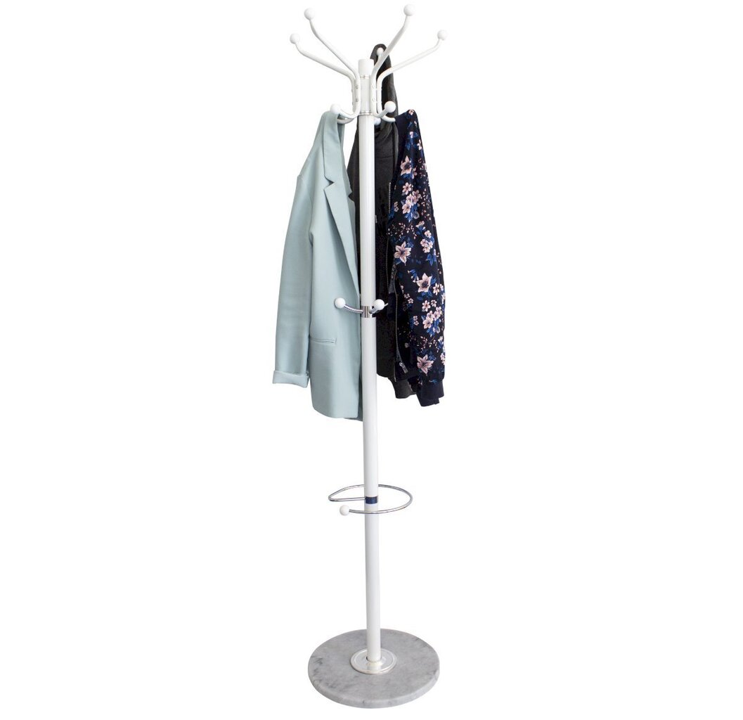 Drēbju pakaramais, ModernHome, balts, 173 cm cena un informācija | Pakaramie un apģērbu maisi | 220.lv