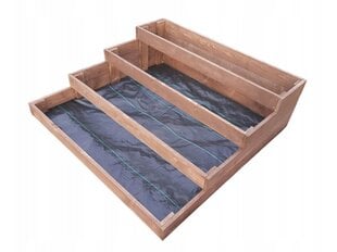 Sweet Fox Приподнятая деревянная садовая кровать, 124 x 120 x 38 см цена и информация | Теплицы | 220.lv