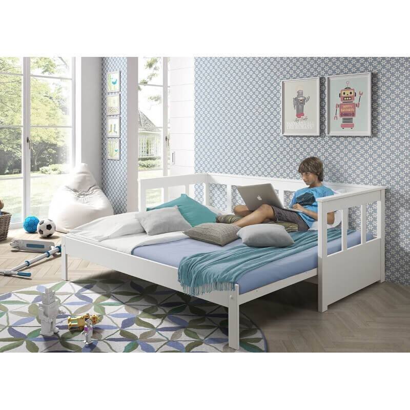 Bērnu gulta Aatrium Pino PIKB9114, 90x200 cm, balta цена и информация | Bērnu gultas | 220.lv