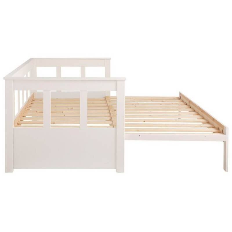 Bērnu gulta Aatrium Pino PIKB9114, 90x200 cm, balta cena un informācija | Bērnu gultas | 220.lv