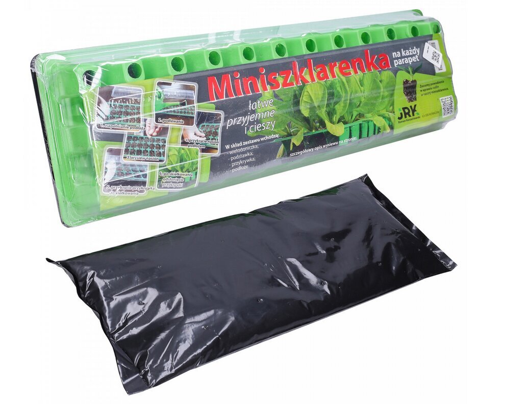 Mini plastmasas siltumnīca JRK, 52x16x4,5 cm cena un informācija | Siltumnīcas | 220.lv