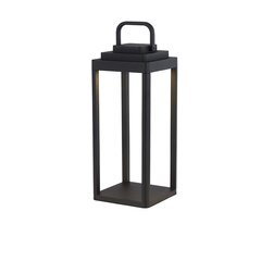 Āra galda lampa Searchlight Portobello 33502-350, melna цена и информация | Уличное освещение | 220.lv