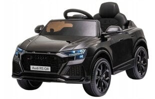 Одноместный детский электромобиль Audi Q8, черный цена и информация | Электромобили для детей | 220.lv
