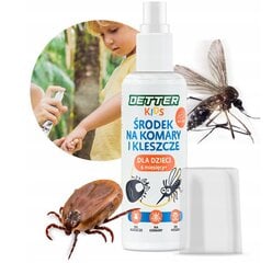 Спрей-аэрозоль против клещей, комаров Detter 80 мл цена и информация | Средства от комаров и клещей | 220.lv
