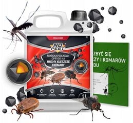No-Pest aerosols pret ērcēm, odiem, mušām, 5000 ml цена и информация | Средства от комаров и клещей | 220.lv