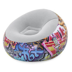 Piepūšams krēsls Bestway Inflate-A-Chair Graffi, 112x112x66 cm цена и информация | Надувные и пляжные товары | 220.lv