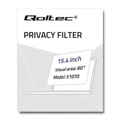 Qoltec Privacy Filter (51070) цена и информация | Охлаждающие подставки и другие принадлежности | 220.lv