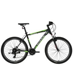 Kalnu velosipēds Bisan MTX7050 VB 26, melns cena un informācija | Velosipēdi | 220.lv