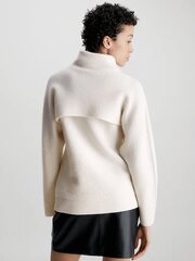 Женский свитер Calvin Klein Recycled Wool Overlay Vanilla Ice K20K205986YAT 560077418, белый цена и информация | Женские кофты | 220.lv