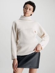 Женский свитер Calvin Klein Recycled Wool Overlay Vanilla Ice K20K205986YAT 560077418, белый цена и информация | Женские кофты | 220.lv