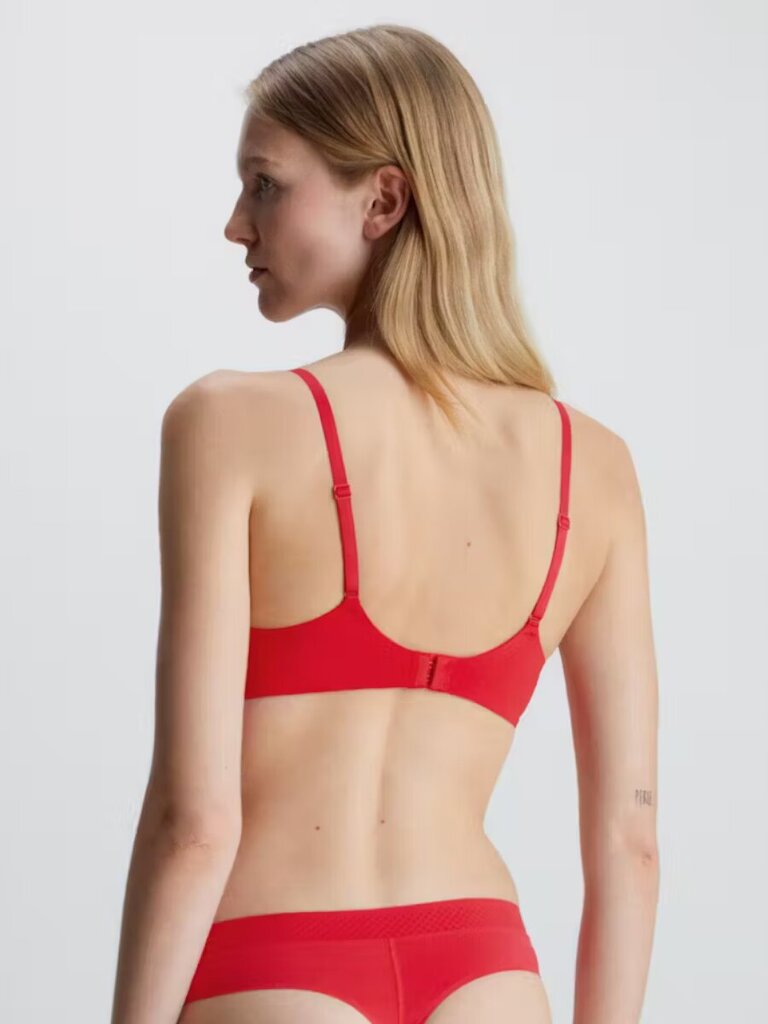 Calvin Klein krūšturis sievietēm Push Up Plunge 545667594, sarkans цена и информация | Krūšturi | 220.lv