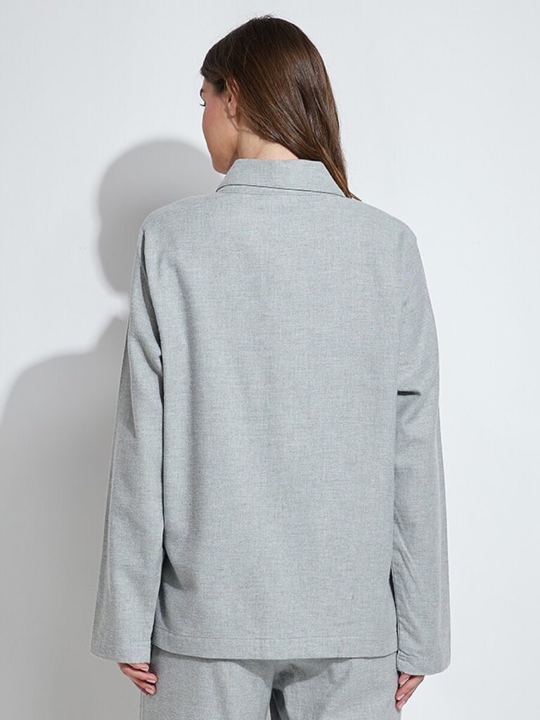 Calvin Klein pidžamas krekls sievietēm 000QS7034EP7A, pelēks цена и информация | Naktskrekli, pidžamas | 220.lv