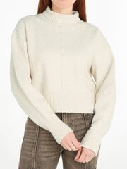 Džemperis sievietēm Calvin Klein Jens, balts cena un informācija | Sieviešu džemperi | 220.lv