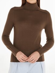 Женская кофта Calvin Klein Recycled Wool Button Mock Neck Ginger Snap K20K206014PCE 560077453, коричневый цена и информация | Женские кофты | 220.lv
