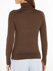 Женская кофта Calvin Klein Recycled Wool Button Mock Neck Ginger Snap K20K206014PCE 560077453, коричневый цена и информация | Женские кофты | 220.lv