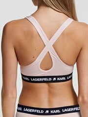 Karl Lagerfeld krūšturis sievietēm Logo Polsterēts 245656962, rozā цена и информация | Бюстгальтеры | 220.lv