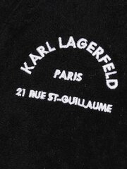 Халат Karl Lagerfeld Unisex Address Logo Towelling Black цена и информация | Женские халаты | 220.lv