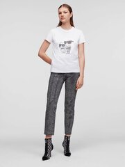 Karl Lagerfeld T-krekls sievietēm, balts цена и информация | Женские футболки | 220.lv